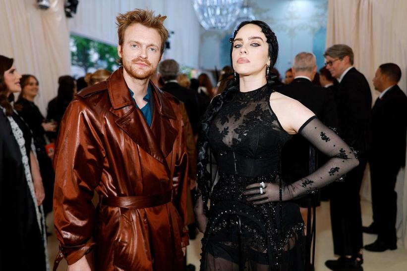 (L-R) Finneas O'Connell and Billie Eilish attend The 2023 Met Gala Celebrating "Karl Lagerfeld: A Line Of Beauty" at The Metropolitan Museum of Art on May 01, 2023 in New York City